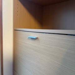 テーブル折り畳み学習机兼本棚の画像