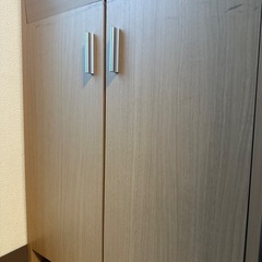 テーブル折り畳み学習机兼本棚の画像