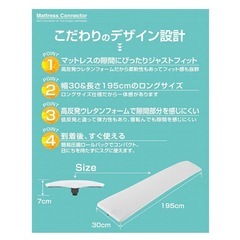 ベッド　隙間パッドの画像