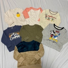 【男の子】80-90サイズ　冬服まとめ売り　17着セット　ニット帽つきの画像