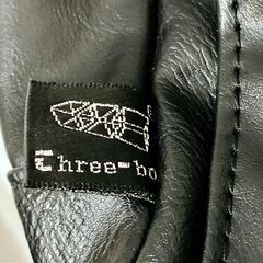 Three box ショルダーバッグ メンズ レザー バッグ カバン 黒 ブラック スリーボックスの画像