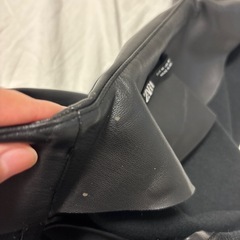 ZARA/フェイクレザー/ワンピース/サイドジッパー/USA Mサイズの画像