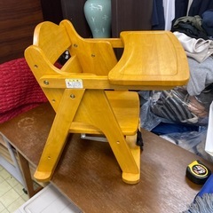 KATOJI　カトージ ベビーチェア 木製 ハイチェア テーブルの画像