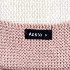 【aosta】 アオスタ ニットロンパース サロペット Mサイズ（70cm）の画像