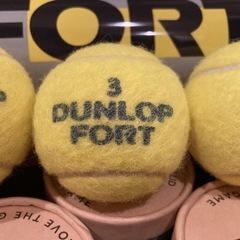 ［中古品] ダンロップ テニスボール DUNLOP FORT（ダンロップ フォート） 4球入 1箱（30缶/120球） の画像