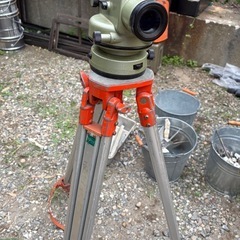 測量　レベル　三脚　アルミ三脚 土木【セット】の画像