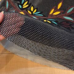 刺繍入り黒フレアスカート xsの画像