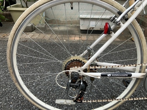 SHIMANO 6速 クロスバイク ホワイト/東京都練馬区で引き渡し