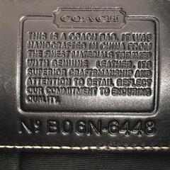 【極美品】COACH/コーチ☆斜め掛けショルダー6448 ブラック＆ホワイトの画像