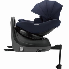 【新品•未使用】保証書付き　COMBI 回転式チャイルドシート クルムーヴ コンパクト　R129 エッグショック JS ネイビー　ISOFIX 固定 新生児対応の画像