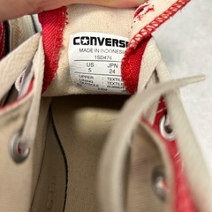 CONVERSE トレックウエーブ ハイカット　レッド　24cmの画像