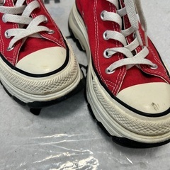 CONVERSE トレックウエーブ ハイカット　レッド　24cmの画像