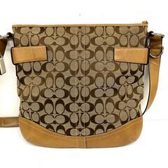 COACH/コーチ☆シグネチャー2WAYバッグ 3593 斜めがけ ベージュ系の画像