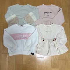 女の子　130cm トレーナー　長袖Tシャツの画像