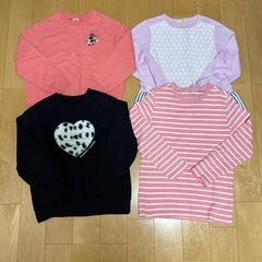 女の子　130cm トレーナー　長袖Tシャツの画像