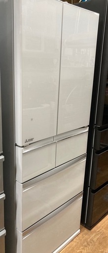 三菱 6ドア冷蔵庫 470L MR-WX47LE-W 中古