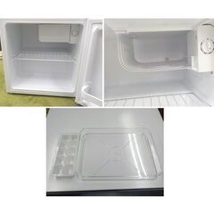 西岡店 1ドア冷蔵庫 46L 2022年製 ヤマダセレクト YRZ-C05H1 ホワイト 40Lクラスの画像