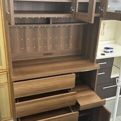 ★リユースのサカイ千葉中央店★  レンジボード ブラウン H183×D42×W90 クリーニング済み TC4919の画像