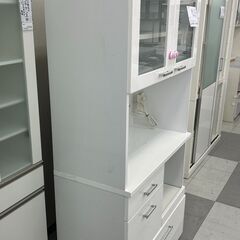 ★リユースのサカイ千葉中央店★  レンジボード ホワイト H180×D42×W86 クリーニング済み TC4920の画像