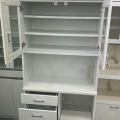 ★リユースのサカイ千葉中央店★  レンジボード ホワイト H180×D42×W86 クリーニング済み TC4920の画像