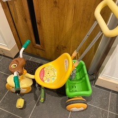 ★★繋ぎで乗って下さい/プーさんの三輪車/引き取りの方には無償提供★★の画像