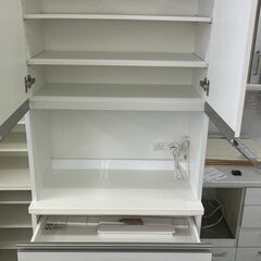★リユースのサカイ千葉中央店★  レンジボード ホワイト H201×D43×W80 クリーニング済み TC4921の画像