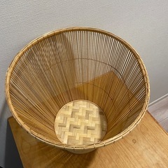 竹製かご バンブーバスケット インテリア収納 ナチュラルの画像