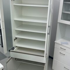★リユースのサカイ千葉中央店★  食器棚 ホワイト H178×D40×W60 クリーニング済み TC4926の画像