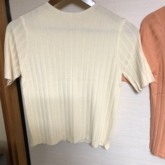 3枚セットリブ編み Tシャツ 半袖の画像