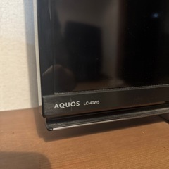 【お取引中】SHARP 40インチ：AQUOSのLC-40W5  の画像