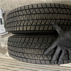 ジムニー　JA22 ブリザック　175/80R16 DM-V3 2023年製造　スタッドレス　4本　ホイールつきの画像