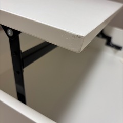 IKEA ÖSTAVALL エスタヴァル 調節可能ローテーブル, ホワイト, 90 cm の画像