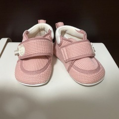 ★定価2500円！超美品！試し履きのみ★室内用 ファーストシューズワッフル　ピンク　12.5cm アカチャンホンポ　靴　12センチ　外履きの画像