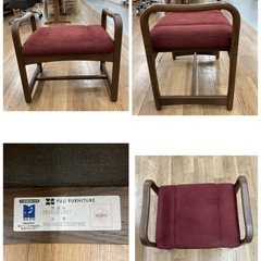 ジモティー限定価格！S088 ⭐ 富士ファニチャー Comodo リクライニングチェア+オットマン  USED 綺麗の画像