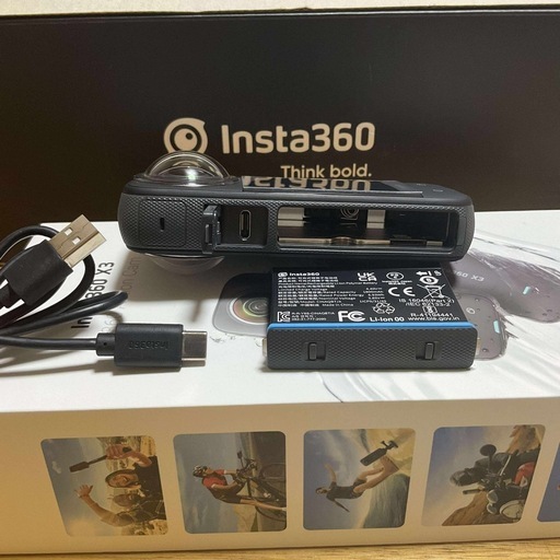 Insta360 X3 ｜ 新型1/2インチ48MPセンサー IPX8防水 5.7K360度動画 72MP360度写真 手ブレ補正 ア