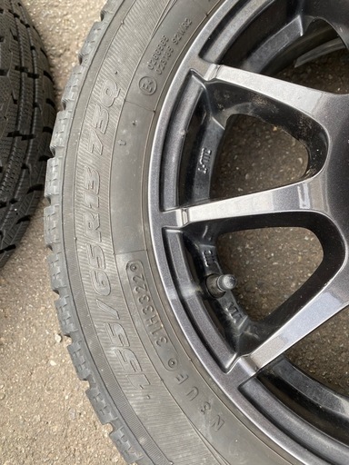 GIZ 155/65R13 13インチ スタッドレスタイヤ＆ホイールセット 4本