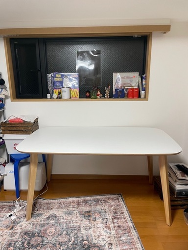 【美品】IKEA NORDMYRA テーブル 150×85cm／引っ越しのため格安で！