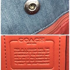 【極美品】COACH/コーチ☆デニムショルダートート 91131の画像