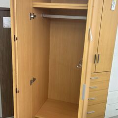 ★リユースのサカイ千葉中央店★  ワードローブ ブラウン H205×D56×W60 クリーニング済み TC4930の画像