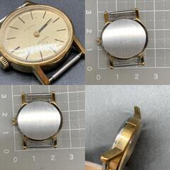 P471 OMEGA オメガ GENEVE ジュネーブ 手巻き 文字盤のみ ゴールドダイアル SWISS MADEレディース 腕時計の画像