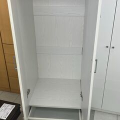 ★リユースのサカイ千葉中央店★  クローゼット ホワイト H180×D55×W59 クリーニング済み TC4933の画像
