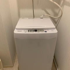 洗濯機　Hisense4.5Kg 2021年製の画像