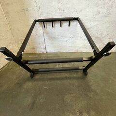 ギタースタンド キャスター付き 折りたたみ式 転倒防止用 ギターラック 3本収納 ブラック ベース 楽器収納 A0623の画像
