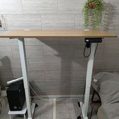昇降デスク 電動 スタンディングデスクの画像