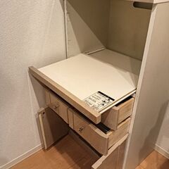 譲ります　レンジ台　食器収納の画像