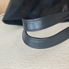 ヒロフ トートバッグ レザー 　ダークネイビーの画像