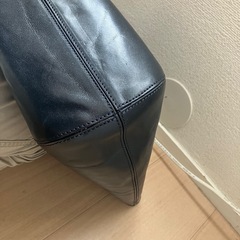 ヒロフ トートバッグ レザー 　ダークネイビーの画像