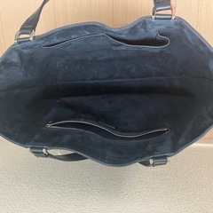 ヒロフ トートバッグ レザー 　ダークネイビーの画像