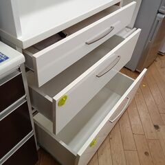 ★ジモティ割あり★ ＮＩＴＯＲＩ 食器棚 ナチュラル H181×D39×W120 クリーニング済み TK6830の画像