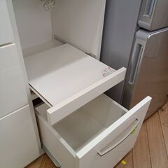 ★ジモティ割あり★ ＮＩＴＯＲＩ 食器棚 ナチュラル H181×D39×W120 クリーニング済み TK6830の画像